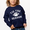 The Juniper Shop Tis The Season Football Youth Ultra-Soft Graphic Sweatshirt - 2 of 3