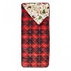 Campout Plaid Sleeping Bag Red - Wonder & Wise - image 2 of 3