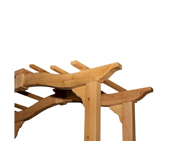 Westwood 18" Cedar Arbor Garden Decorative Structures - Brown - Arbors - New England Arbors