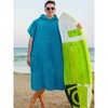 SUN CUBE Surf Beach Towel Changing Robe with Hood, Quick Dry Microfiber Wetsuit Changing Towel with Pocket for Surfing Men Women - 2 of 4