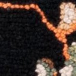 black/orange