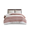 Racxily 3-Piece Cotton Comforter Set, Chenille Tufted Farmhouse Design - 2 of 4