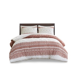 Gracie Mills Robbins 3-Piece Cotton Comforter Set with Chenille Tufting - 1 of 4