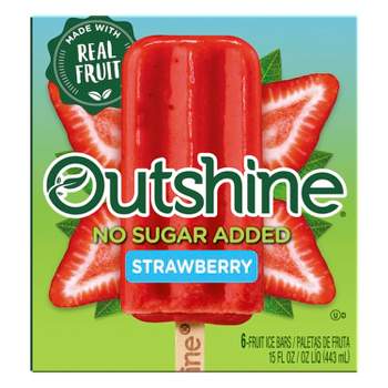 Outshine No Sugar Added Strawberry Frozen Fruit Bar - 6ct