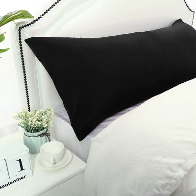 1 Pc Body 1800 Series Soft Brushed Microfiber Pillowcase Black - PiccoCasa