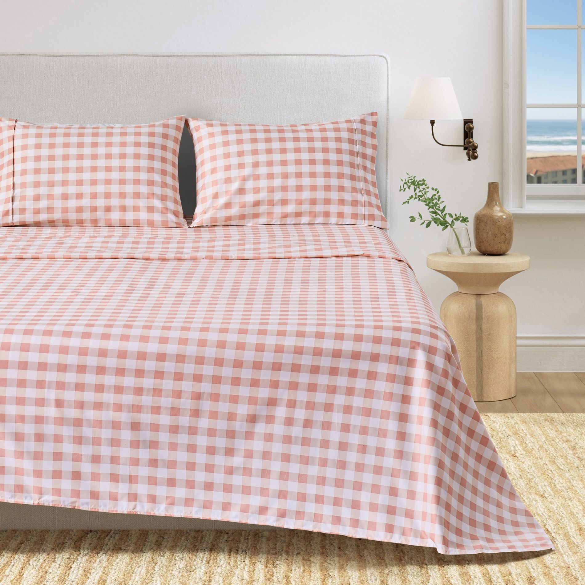 Ultra Soft Gingham Sheet Set - Great Bay Home