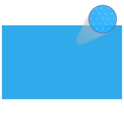VidaXL Pool Cover 102 x 63 inch PE Blue Rectangular