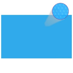 VidaXL Pool Cover 102 x 63 inch PE Blue Rectangular - 1 of 3
