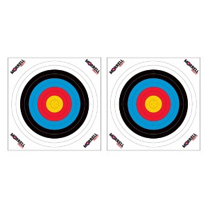 Morrell Targets 100 Pieces 80 Centimeter Thin Paper Archery Target Face with Heavy Card Stock for Sports, Outdoor Use, and Archery, 2 Pack, Multicolor - 1 of 4