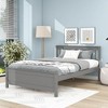 Gulches Twin Bed with Headboard and Footboard for Kids, Teens, Adults,with a Nightstand,Blue - 3 of 4