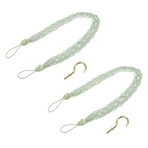 Unique Bargains Hand Woven Decorative Braided Curtain Tiebacks - 1 of 4