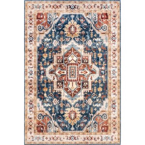 Nuloom Sasha SpinClean Machine Washable Medallion Area Rug - 1 of 4