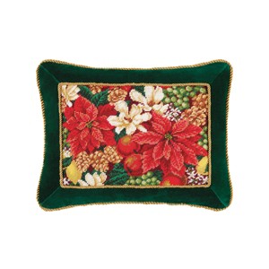 C&F Home 14" x 18" Crimson Glory Needlepoint Pillow - 1 of 4