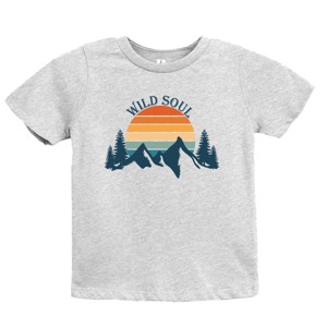The Juniper Shop Wild Soul Colorful Youth Short Sleeve Tee - S - Heather Grey - 1 of 4