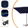 Sonkuki 8.2×8.2FT Outdoor Patio Umbrella, Square Canopy Offset Umbrella for Villa Gardens, Lawns and Yard - 3 of 4