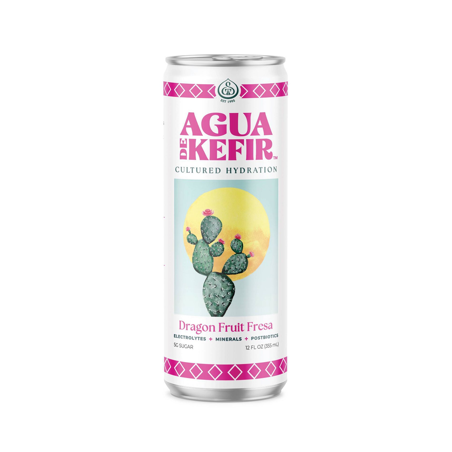 Agua de Kefir Dragon Fruit Fresa - 12 fl oz Can