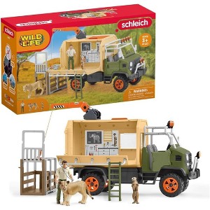 Safari Animal Rescue Playset 45 Pieces with Truck Ranger and Lion Figure for Kids 3+ - 1 of 4