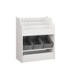 Yinvani Kids Bookshelf with Storage Bins and Drawer, Multi-Functional Storage Organizer for Toys, Books - 2 of 4