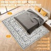 Persian Style Washable Rug, 8x10 Feet Low Pile & Non-Slip, for Bedroom Dining Room Home Office - 3 of 4