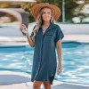 Women's Breezy Button-Down Shirt Dress for Summer Days - Cupshe - 2 of 4