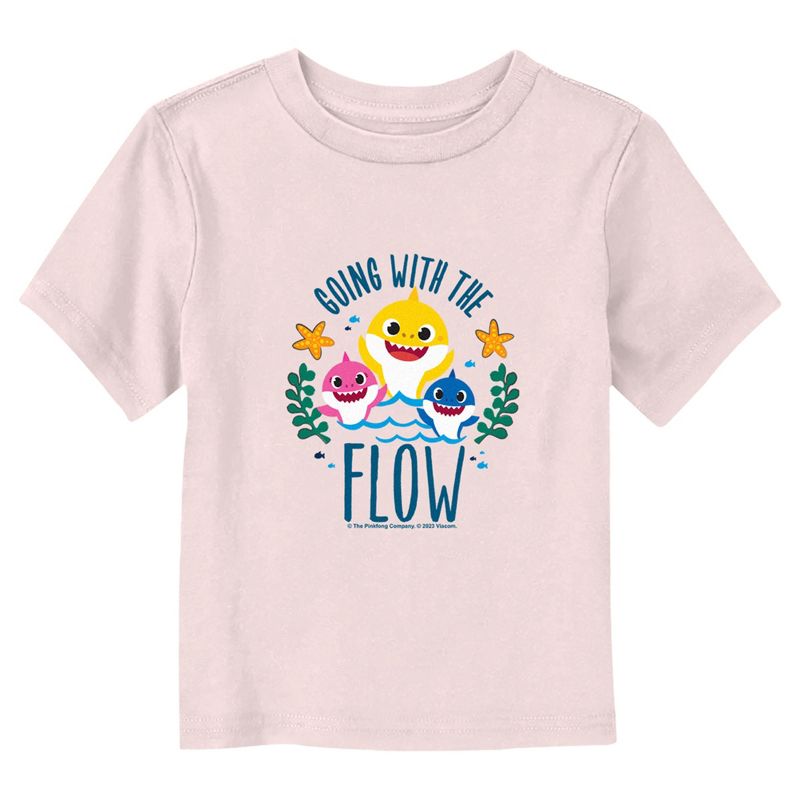 Toddler's Baby Shark Going With the Flow T-Shirt, 1 of 4