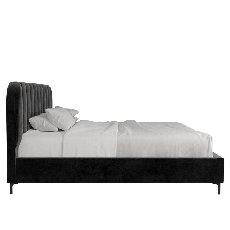 Cara Velvet Upholstered Bed - Room & Joy, 3 of 10