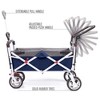 HOMLUX Push or Pull Folding Stroller Wagon with Canopy, Adjustable Handle, Removable Cooler - 3 of 4