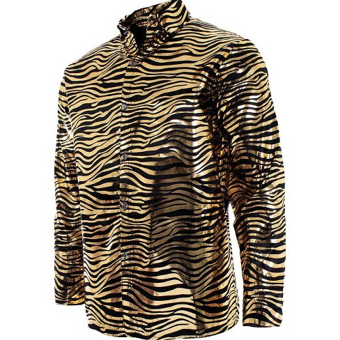 Underwraps Mens Tiger Shirt Costume - Xx Large - Gold : Target