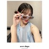 Anna-Kaci Retro Thick Frame Cat Eye Sunglasses with Contrasting Arms and UV400 Protective Lenses - 3 of 3