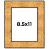PosterPalooza | Photo Size Embellished Gold Picture Frame - UV Acrylic, Foam Board Backing, Hanging Hardware - 2 of 4