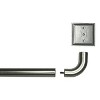 Versailles BLOCKOUT Steel Heavy Duty Curtain Rod Set for Windows Brushed Nickel - 3 of 4