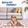 COZONY Washable Butterfly Pattern Runner Rug with Non-Slip Backing, Low Pile Stain Resistant Indoor Carpet for Kitchen and Hallway - 2 of 4