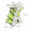 INFURNIC Ladders Multi functional Growing Up Dining Chair with Adjustable Height for Home Use, Green, 16.54"*25.2"*31.5" - 2 of 4