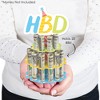 Big Dot of Happiness Party Time - DIY Happy Birthday Party Money Holder Gift - Cash Cake - 2 of 4