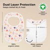 KeaBabies 8pk Organic Baby Bibs for Boy, Baby Drool Bib for Toddler Boys, Girls, Newborn Baby Teething Bibs - 3 of 4