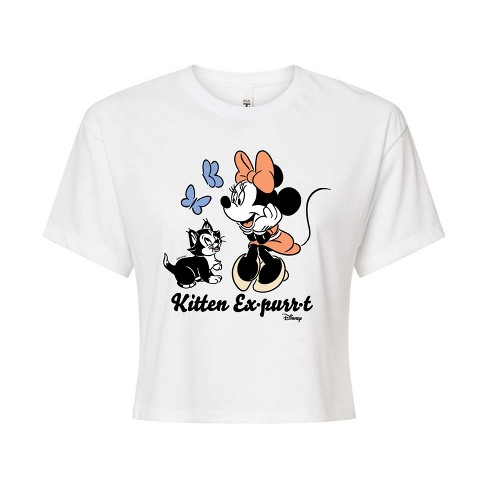 Women's - Disney Classics - Kitten Expurrt Cropped Graphic T-Shirt - image 1 of 4