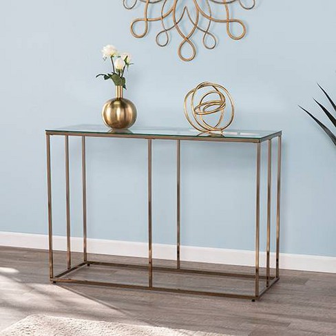 Dillard Narrow Console Table Black - Aiden Lane