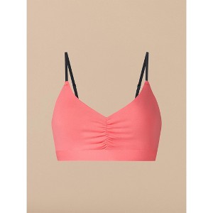Women MeUndies UltraModal™ FeelFree Ruched Bralette | Fiery Coral - 1 of 4