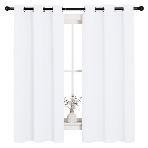 NICETOWN Grommet Top Blackout Curtains, Thermal Insulated Noise Reducing Window Drapes (Set of 2) - 1 of 4
