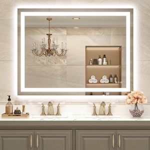 LED Mirror for Bathroom with Anti-Fog, 3 Colors Dimmable, Memory Function, Tempered Glass, ETL Listed, Wall-Mounted - 1 of 4