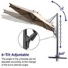 ELECWISH 10ft Cantilever Patio Umbrella Outdoor - 3 of 4