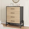 Garvee 4-Drawer Tall Dresser for Bedroom 38.6 Tall Engineered Wood Storage Chest with Waterproof Desktop and Anti-Tip Safety - 3 of 4