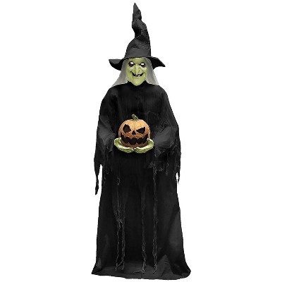 Halloween Express 7 Ft Light-up Animated Ghost Witch Decoration : Target