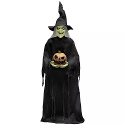 Halloween Express  7 ft Light-Up Animated Ghost Witch Decoration