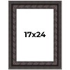 PosterPalooza | 3.5" Wide Ornate Black Picture Frame - UV Acrylic, Foam Board Backing, Hanging Hardware - 2 of 4
