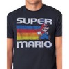 Seven Times Six Super Mario World T-Shirt Men's Distressed Rainbow Stripe Graphic Tee - 2 of 4