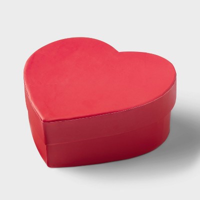9x3.3 Heart Shaped Valentine's Day Gift Box White - Spritz™ : Target