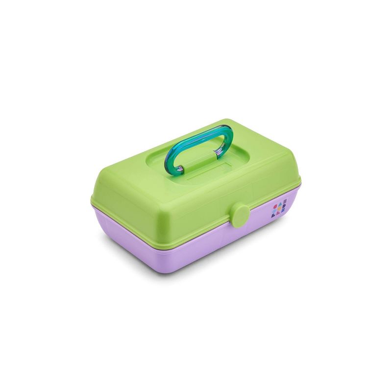 Caboodles Makeup Organizer - Neon Green Over Lilac, 3 of 6