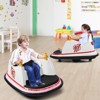 Infans 6V Kids Ride On Bumper Car Vehicle 360° Spin Race Toy w/ Remote Control White - 2 of 4