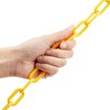 Stockroom Plus 1.5-Inch 100-Feet Plastic Chain Links - Weatherproof Privacy Safety Barrier for Fence and Gate (Yellow) - 4 of 4
